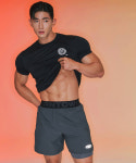 본투윈 BORN TO WIN OUTBAND BRN ACTIVE SHORTS CHARCOAL