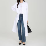 모이르벨라 나프 트임 롱 셔츠 원피스 M T24FW2-A0641