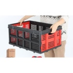 사무실 물류센터 대차용 바구니 접이식박스 플라스틱상자 운반용박스 적층박스 짐정리박스