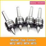 모스 탑 센터 MT2 MT3 MT4 MT5 CNC 선반 로터리 센터 표준 더블 콘 헤드 라이브 센터 모스 터닝 센터 액세