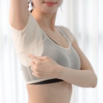 에이치앤에프 HNF 뽀송이너 여자 겨드랑이 땀 흡수 순면패드 겨땀 속옷 메쉬소재 2개