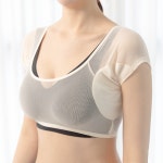 에이치앤에프 HNF 뽀송이너 여자 겨드랑이 땀 흡수 순면패드 겨땀 속옷 메쉬소재 2개