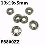 플랜지 베어링 10x19x5mm 깊은 홈 볼 고품질 50 개 F6800ZZ