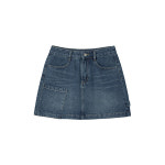 LAP 사각포켓 꼬임라인 데님 스커트 AQ3DS861