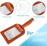 큐코리아 큐코리아 PU 가죽 여행용 캐리어 네임택