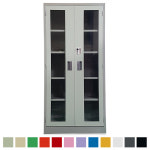 진영가구 유리철제 철제도어책장 사무실유리장 철재유리장식장 3X6 W850xD350x H1790