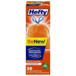 헤프티 Hefty ReNew 49 2L 13갤런 재활용 백 드로스트링 20팩 1 01mil