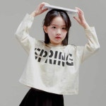 아이러브제이 아이러브제이 A 스프링 크롭 싱글 티 JVSTO82