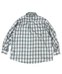 스케이터락 Logo Applique Ombre Check Oversized Shirt 000-1244GR