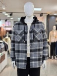 행텐 남성 오버핏 체크 후드 셔켓 10390-020-803-30