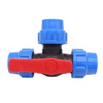 PE 파이프 3 방향 볼 밸브 플라스틱 고속 연결 DN15 DN20 조인트