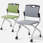 주민센터 연수실 교육실 튼튼한 오픈구조 반고정 의자 휴게실 대기의자 행사장의자