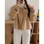 프롬헤드투토 프롬헤드투토 러브프롬 플로렌스 핸드메이드 숏 코트 카믈리브라운