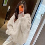 여성 풀오버 꽈배기 긴팔 니트 스웨터