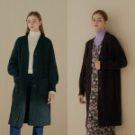 여성 케이블 롱가디건