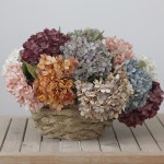 레트로 가을 수국 꽃다발 인공 꽃 거실 장식 DIY 웨딩 꽃꽂이 사진 소품 A7103