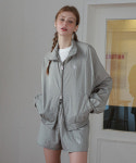 로시로우 L R metallic nylon shorts Light Khaki ight Khaki 329-L