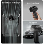 X64 자동차 강력한 송풍기 휴대용 터보 제트 선풍기 브러시리스 모터 고출력 덕트 미니 추력 풍속 240 km h 1400G