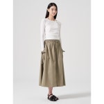 에잇세컨즈 빅 포켓 코튼 스커트 카키 354327NB1H