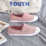 플랫 디자인 여성 심플 슬립온 스니커즈