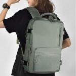 대용량 캐주얼 노트북 수납 백팩 신발분리 학생가방 그린