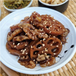 해품 호두연근조림 1kg 견과류 밥반찬 안주 고소함과 아삭함의 완벽한 조화