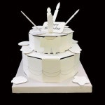 만들기 꾸미기용 무지 입체 종이접기 케이크 5p 오감발달 취미생활 교구 재밌는놀이 1개