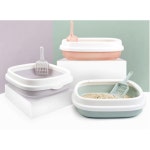 커버 라운드형 감자농장 고양이 화장실 화장실 판형 애묘화장실 판형 1개