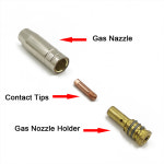 14 개 몫 Mig 용접 노즐 Co2 토치 소모품 팁 홀더 접촉 14AK 액세서리 MIG-14AK