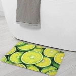 규조토 싱크대발매트 발매트 라임 화장실발매트