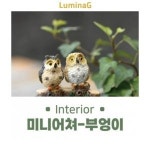 루미나G 하우스 미니어처 공방 전통 기념품 부엉이장식품