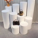 전시 다이 전시대 좌대 선반 조각 전시다이 스툴 박스 촬영용 원형 컬러 스타일