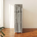 헹거 간이 조립식 비키니 커버 부직포 미니 옷장 철제