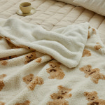 베베데코 베베데코 고미 극세사 담요 크림 대형 100 x