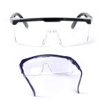 작업용 실험용 파티 축제 눈보호 투명 안경 블랙-1개