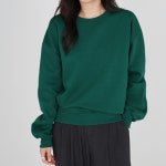 모이르벨라 여성용 캐시 레터링 라운드넥 맨투맨 그린 L T24FW2-A0588