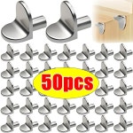 50 10PCS 선반 지원 자형 옷장 고정 브래킷 책장 나무 유리 레이어 보드 가구 홀더 7 1 2 10PCS 1