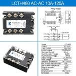 품질보증 보호 고출력 SSR 상 솔리드 스테이트 릴레이 AC에서 AC 에서 100AA 3 70-280VAC 24-480VAC