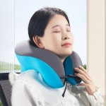 U자형 투톤 메모리폼 휴대용 목쿠션 차량용 목베개