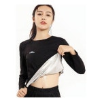 긴팔 안감 땀복 코팅 단시간 운동효과 스포츠 티셔츠