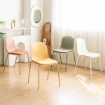 인블루가구 인블루 카페 철제 식탁의자 패브릭 이브쿠션체어