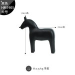현관 말 모형 인테리어 소품 거실 행운 집들이 선물 블랙 대형 HM1905