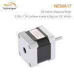 Nema 17 상 하이브리드 스테퍼 모터 길이 1 7A 42N Cm 3D 프린터 또는 섬유 기계 용 4 리드 CNC 키트 42BYGH 2