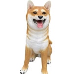 시바견 강아지모형 동물장식 인테리어 카페 발코니 동물