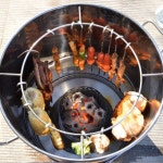 통삼겹 베이컨 가정용 숯통 훈제 항아리 훈연기 바베큐 삼겸살 훈연 기계 흡연 버킷 01 A 1개