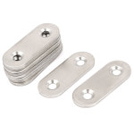 노브랜드 한 수선 플레이트 고정 괄호 40x15mm 10pcs 하나 은 10개