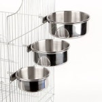 앵무새 스텐 모이통 먹이통 물통 걸이형 밥그릇 중형