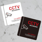 CCTV 부착형 정사각 소형안내판 RECORDING3