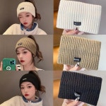 여성 3컬러 클래식 니트 골지 겨울 헤어터번 헤어밴드