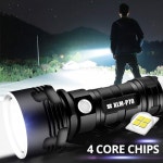 ZK30 매우 밝고 강력한 LED 손전등 L2 XHP50 전술 토치 USB 충전식 Linterna 방수 램프 랜턴 캠핑
